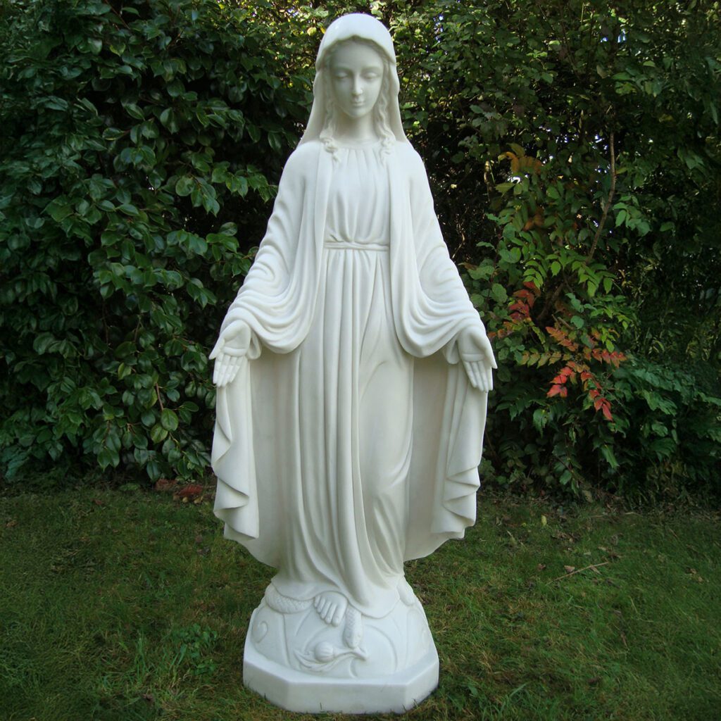 Enigma Marble Effect Mary Garden Statue 5060235330148 2